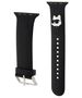 Strap for APPLE WATCH 4 / 5 / 6 / 7 / 8 / SE / ULTRA (42 / 44 / 45 / 49 MM) Karl Lagerfeld Strap 3D Rubber Choupette Head (KLAWLSLCNK) black 3666339190125