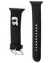 Strap for APPLE WATCH 4 / 5 / 6 / 7 / 8 / SE / ULTRA (42 / 44 / 45 / 49 MM) Karl Lagerfeld Strap 3D Rubber Karl Head (KLAWLSLKNK) black 3666339127381