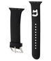 Strap for APPLE WATCH 4 / 5 / 6 / 7 / 8 / SE (38 / 40 / 41 MM) Karl Lagerfeld Strap 3D Rubber Choupette Head (KLAWMSLCNK) black 3666339190118