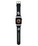 Strap for APPLE WATCH 4 / 5 / 6 / 7 / 8 / SE (38 / 40 / 41 MM) Karl Lagerfeld Strap 3D Rubber Karl&Choupette Heads (KLAWMSLKCNK) black 3666339190071