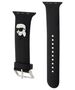 Strap for APPLE WATCH 4 / 5 / 6 / 7 / 8 / SE (38 / 40 / 41 MM) Karl Lagerfeld Strap 3D Rubber Karl Head (KLAWMSLKNK) black 3666339127374