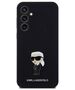 Original Case SAMSUNG GALAXY S23 FE Karl Lagerfeld Silicone Ikonik Metal Pin (KLHCS23FEMHKNPK) black 3666339218645