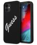 Original Case IPHONE 12 MINI Guess Hardcase Silicone Vintage (GUHCP12SLSVSBW) black 3700740495278