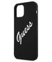 Original Case IPHONE 12 MINI Guess Hardcase Silicone Vintage (GUHCP12SLSVSBW) black 3700740495278