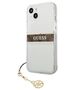 Original Case IPHONE 13 MINI Guess Hardcase 4G Brown Strap Charm (GUHCP13SKB4GBR) transparent 3666339023393