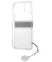 Original Case IPHONE 13 MINI Guess Hardcase 4G Grey Strap Charm (GUHCP13SKB4GGR) transparent 3666339023355