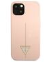 Case IPHONE 13 MINI Guess Hardcase Silicone Triangle (GUHCP13SSLTGP) pink 3666339040994