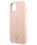 Case IPHONE 13 MINI Guess Hardcase Silicone Triangle (GUHCP13SSLTGP) pink 3666339040994