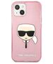 Original Case IPHONE 13 MINI Karl Lagerfeld Hardcase Glitter Karl`s Head (KLHCP13SKHTUGLP) pink 3666339027537