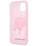 Original Case IPHONE 13 MINI Karl Lagerfeld Hardcase Glitter Karl`s Head (KLHCP13SKHTUGLP) pink 3666339027537