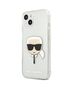 Original Case IPHONE 13 MINI Karl Lagerfeld Hardcase Glitter Karl`s Head (KLHCP13SKHTUGLS) silver 3666339027452