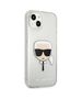 Original Case IPHONE 13 MINI Karl Lagerfeld Hardcase Glitter Karl`s Head (KLHCP13SKHTUGLS) silver 3666339027452