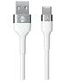 Forever Flexible cable USB - USB-C 1,0 m 3A white 5900495978448