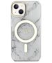 Original Case IPHONE 14 Guess Hardcase Marble MagSafe (GUHMP14SPCUMAH) white 3666339127268