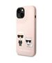 Original Case IPHONE 14 PLUS Karl Lagerfeld Hardcase Silicone Karl & Choupette Magsafe (KLHMP14MSSKCI) pink 3666339078126