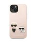 Original Case IPHONE 14 PLUS Karl Lagerfeld Hardcase Silicone Karl & Choupette Magsafe (KLHMP14MSSKCI) pink 3666339078126