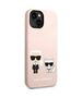 Original Case IPHONE 14 PLUS Karl Lagerfeld Hardcase Silicone Karl & Choupette Magsafe (KLHMP14MSSKCI) pink 3666339078126