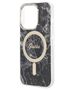 Original Case IPHONE 14 PRO MAX Guess Hardcase Marble MagSafe + Wireless Charger (GUBPP14SHMEACSH) black 3666339103149