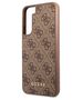 Original Case SAMSUNG GALAXY S23 Guess Hard Case 4G Metal Gold Logo (GUHCS23SG4GFBR) brown 3666339116989