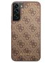 Original Case SAMSUNG GALAXY S23 Guess Hard Case 4G Metal Gold Logo (GUHCS23SG4GFBR) brown 3666339116989