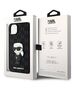 Original Case IPHONE 14 PLUS Karl Lagerfeld Hardcase Saffiano Monogram Ikonik (KLHCP14MSAKHPKK) black 3666339122553