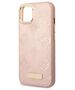 Original Case IPHONE 14 Guess Hardcase Peony Logo Plate MagSafe pink 3666339070069