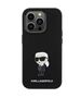 Original Case APPLE IPHONE 15 PRO Karl Lagerfeld Silicone Ikonik Metal Pin (KLHCP15LSMHKNPK) black 3666339166014