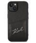 Original Case IPHONE 14 PLUS Karl Lagerfeld Signature Logo Cardslot (KLHCP14MCSSK) black 3666339094287