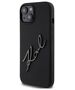 Original Case APPLE IPHONE 15 Karl Lagerfeld Hardcase Silicone Karl Script (KLHCP15SSKSBMCK) black 3666339168155