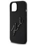 Original Case APPLE IPHONE 15 Karl Lagerfeld Hardcase Silicone Karl Script (KLHCP15SSKSBMCK) black 3666339168155