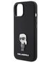 Original Case APPLE IPHONE 15 Karl Lagerfeld Silicone Ikonik Metal Pin (KLHCP15SSMHKNPK) black 3666339165994