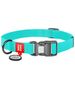 Waudog Luminous waterproof dog collar with QR code Waudog size L turquoise 068632  2776 έως και 12 άτοκες δόσεις 4823089323664