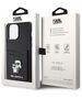 Karl Lagerfeld case for iPhone 15 Pro Max 6,7&quot; KLHCP15XSAPKCNPK black hardcase Saffiano Cardslot KC Metal Pin 3666339165543