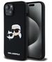 Karl Lagerfeld case for iPhone 15 6,1&quot; KLHMP15SSKCHPPLK black HC Magsafe silicone sil double heads print 3666339256708