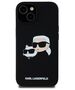 Karl Lagerfeld case for iPhone 15 6,1&quot; KLHMP15SSKCHPPLK black HC Magsafe silicone sil double heads print 3666339256708