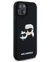 Karl Lagerfeld case for iPhone 15 6,1&quot; KLHMP15SSKCHPPLK black HC Magsafe silicone sil double heads print 3666339256708