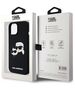 Karl Lagerfeld case for iPhone 15 6,1&quot; KLHMP15SSKCHPPLK black HC Magsafe silicone sil double heads print 3666339256708