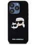 Karl Lagerfeld case for iPhone 15 Pro 6,1&quot; KLHMP15LSKCHPPLK black HC Magsafe silicone sil double heads print 3666339256722