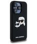 Karl Lagerfeld case for iPhone 15 Pro 6,1&quot; KLHMP15LSKCHPPLK black HC Magsafe silicone sil double heads print 3666339256722