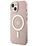 Original Case IPHONE 14 Guess Hardcase Glitter Gold MagSafe (GUHMP14SHCMCGP) pink 3666339125868