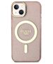 Original Case IPHONE 14 Guess Hardcase Glitter Gold MagSafe (GUHMP14SHCMCGP) pink 3666339125868