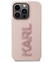 Original Case APPLE IPHONE 15 PRO Karl Lagerfeld Hardcase 3D Rubber Glitter Logo (KLHCP15L3DMBKCP) pink 3666339166496