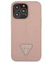 Original Case IPHONE 13 PRO Guess Hardcase Saffianotriangle Logo (GUHCP13LPSATLP) pink 3666339040413