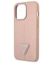 Original Case IPHONE 13 PRO Guess Hardcase Saffianotriangle Logo (GUHCP13LPSATLP) pink 3666339040413