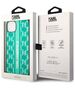 Original Case IPHONE 14 PLUS Karl Lagerfeld Hardcase Monogram Stripe green 3666339084974