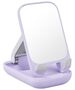 Folding phone stand Baseus with mirror (purple) 6932172629922