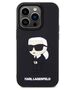 Original Case IPHONE 14 PRO Karl Lagerfeld Hardcase Rubber Ikonik 3D (KLHCP14L3DRKINK) black 3666339122645