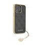 Original Case APPLE IPHONE 15 PRO Guess Hardcase 4G Charms Collection (GUHCP15LGF4GGR) gray 3666339171681