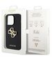 Original Case APPLE IPHONE 15 PRO Guess Hardcase Leather Perforated 4G Glitter Logo (GUHCP15LPSP4LGK) black 3666339151300