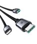 JoyRoom Type-C to Lightning Cable, Type-C, Micro-USB, Fast Charging, 30W, 1.2m - JoyRoom Speedy Series (SA21-1T3) - Black 6941237100382 έως 12 άτοκες Δόσεις